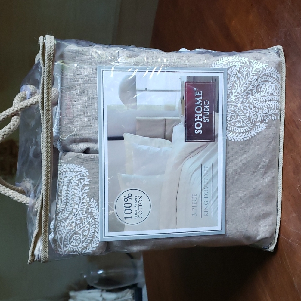 NWT SOHOME Studio 3pc Duvet Set King